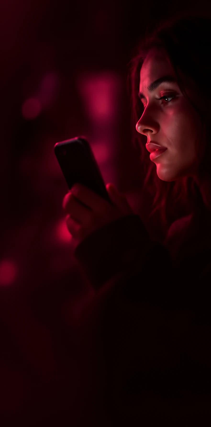 A person taking a moment to look at their phone